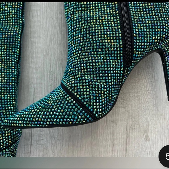 INC International Concepts Glittering Heeled Boots - Picture 11 of 12